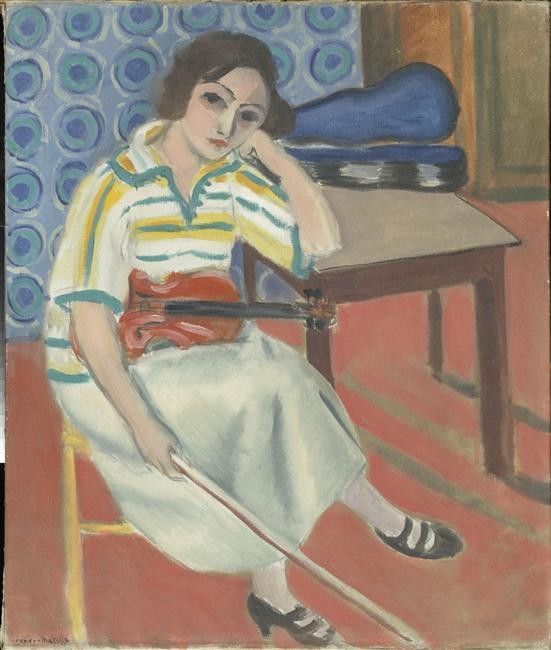 Woman with violin by Henri Matisse
