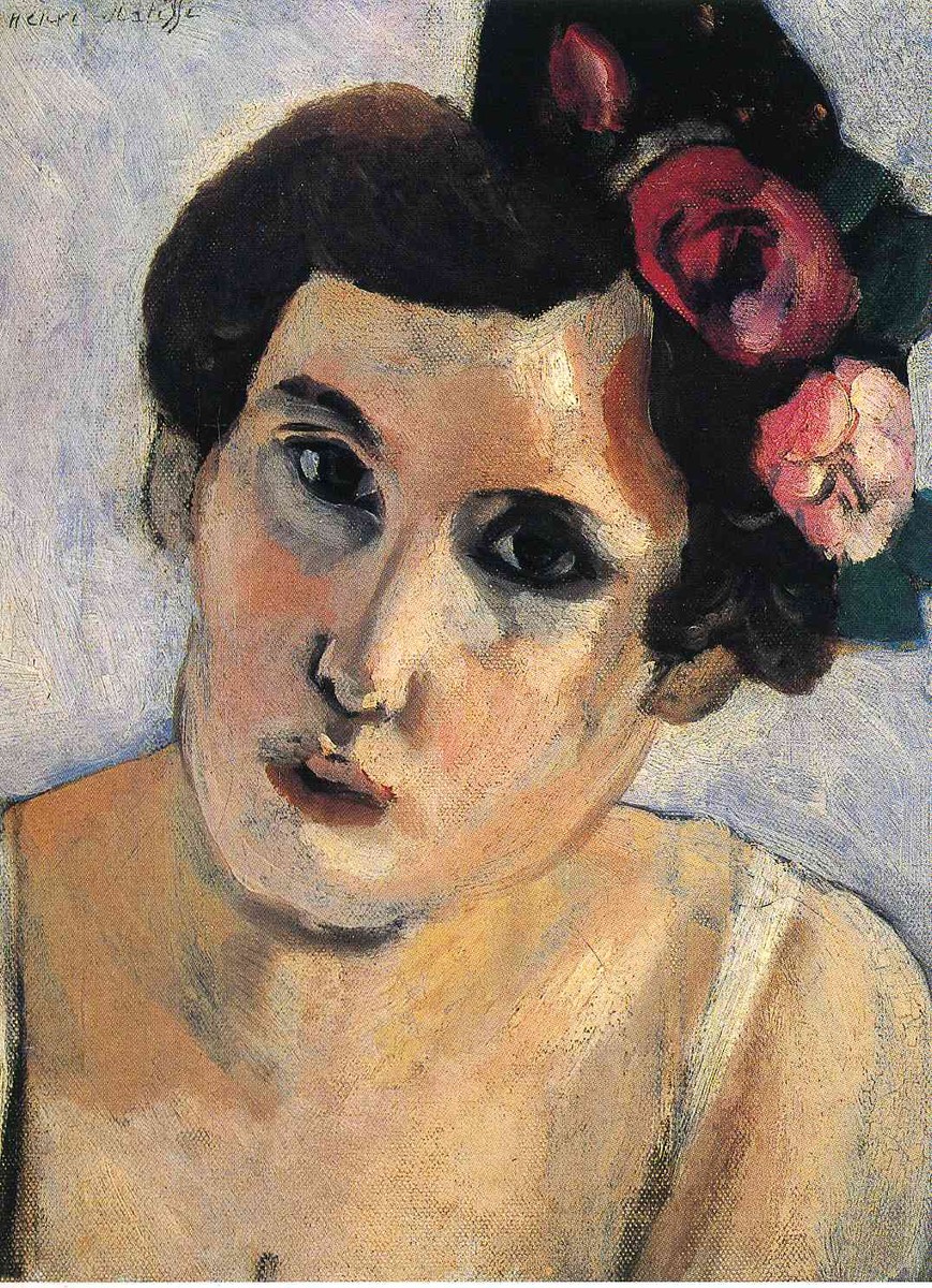 Woman's Head, Flowers in Her Hair by Henri Matisse