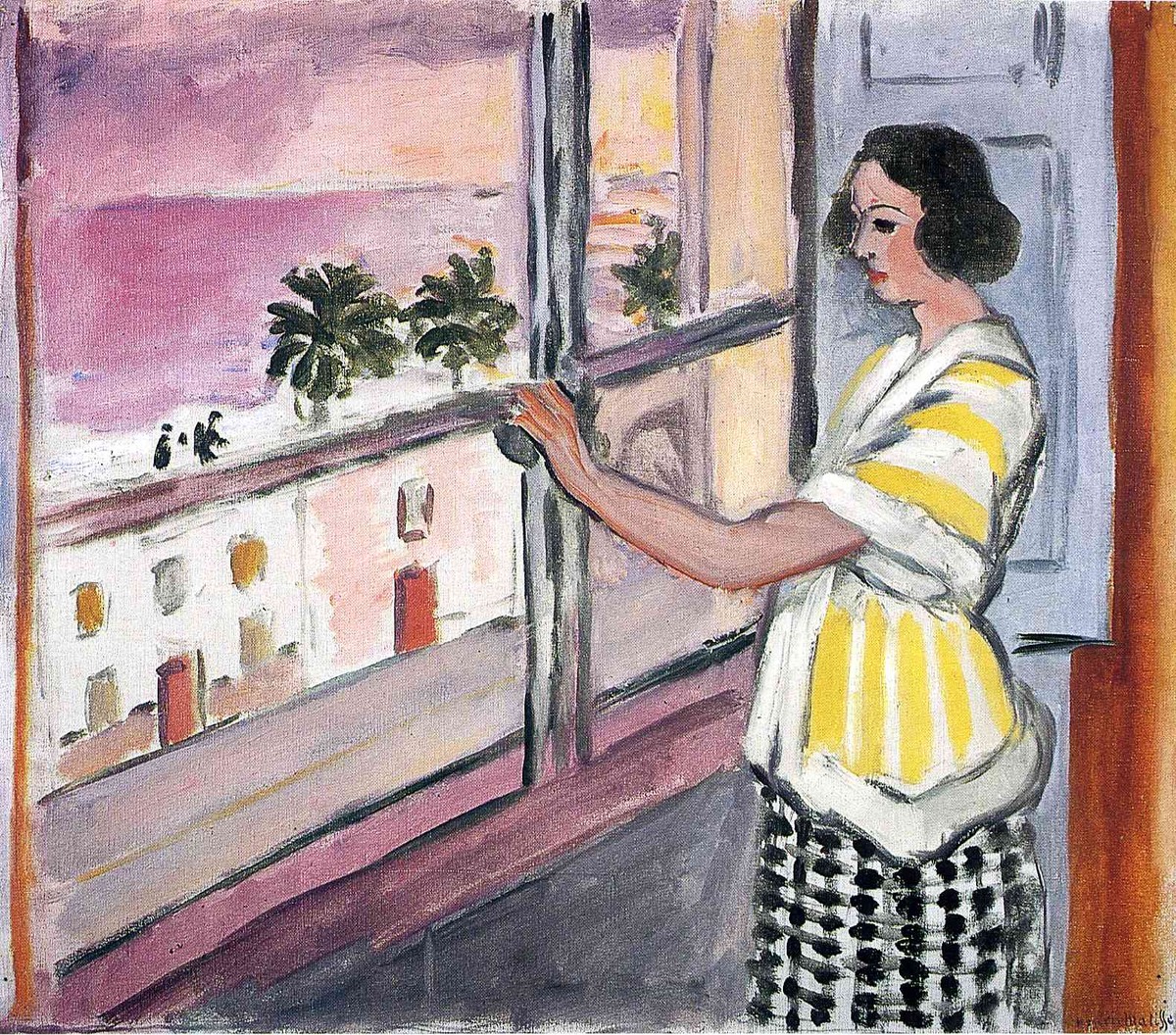 Young Woman at the Window, Sunset by Henri Matisse