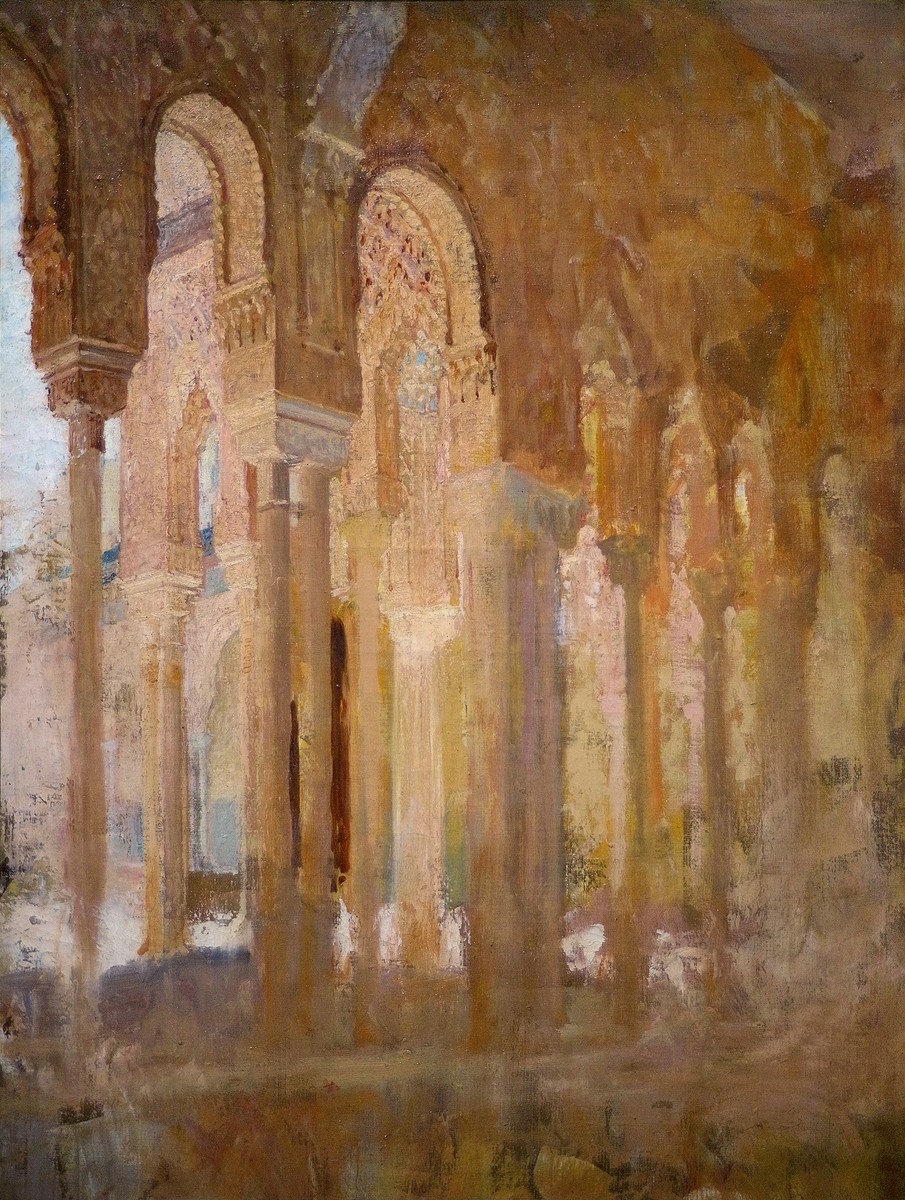 Colonnade Du Patio Des Lions De L'alhambra by Henri Regnault