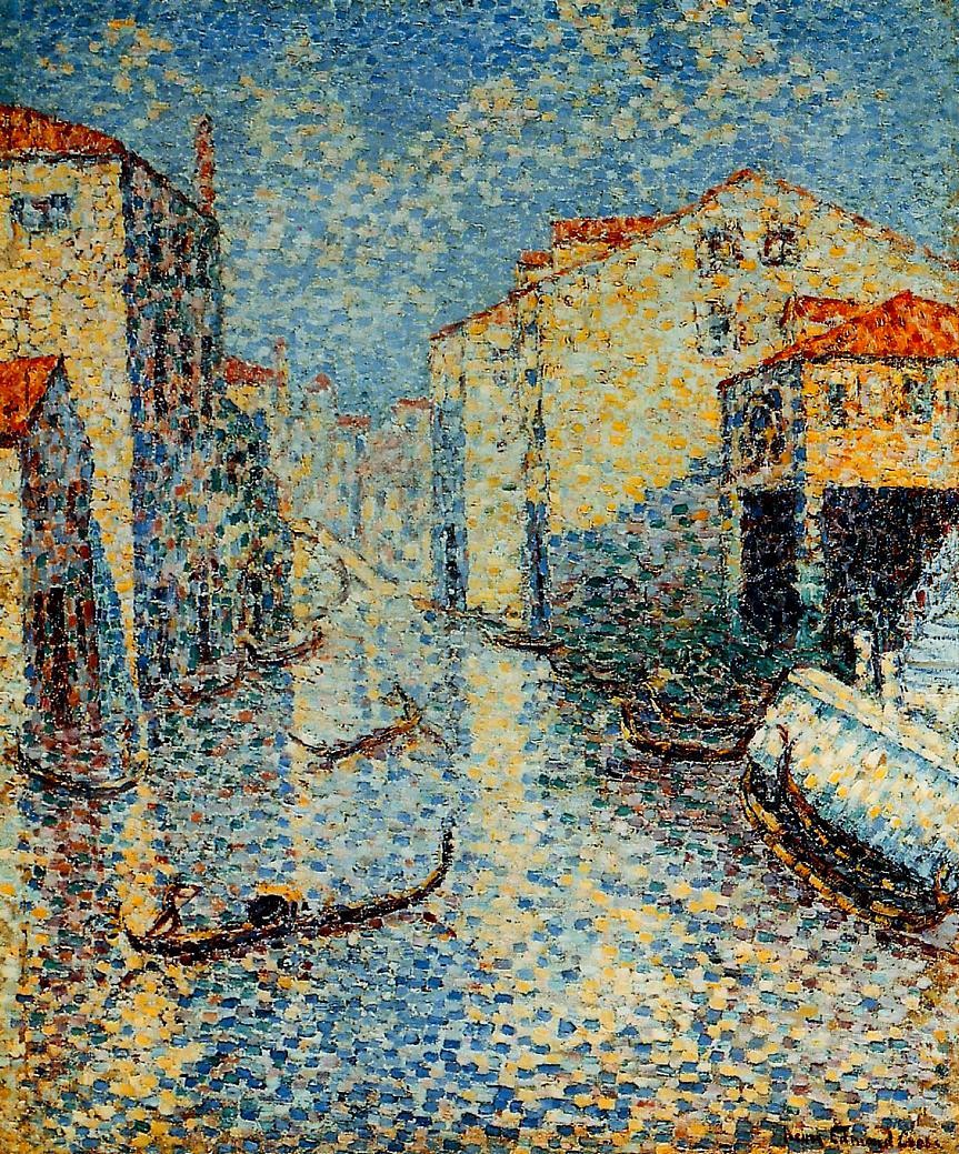 A Venetian Canal by Henri-Edmond Cross