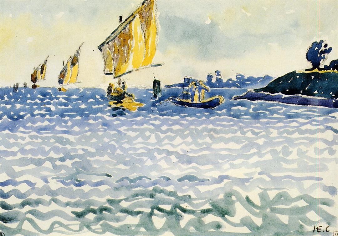 Boats by Henri-Edmond Cross