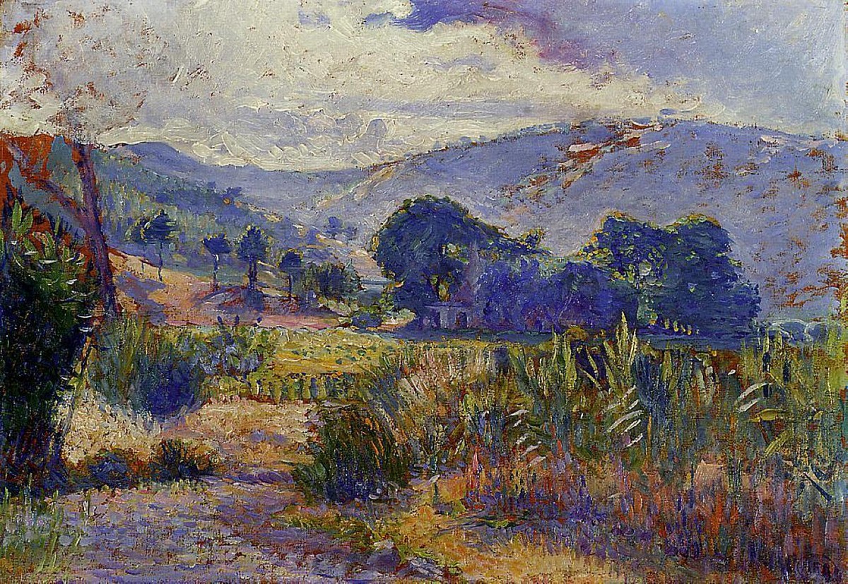 Cabasson Landscape (study) by Henri-Edmond Cross