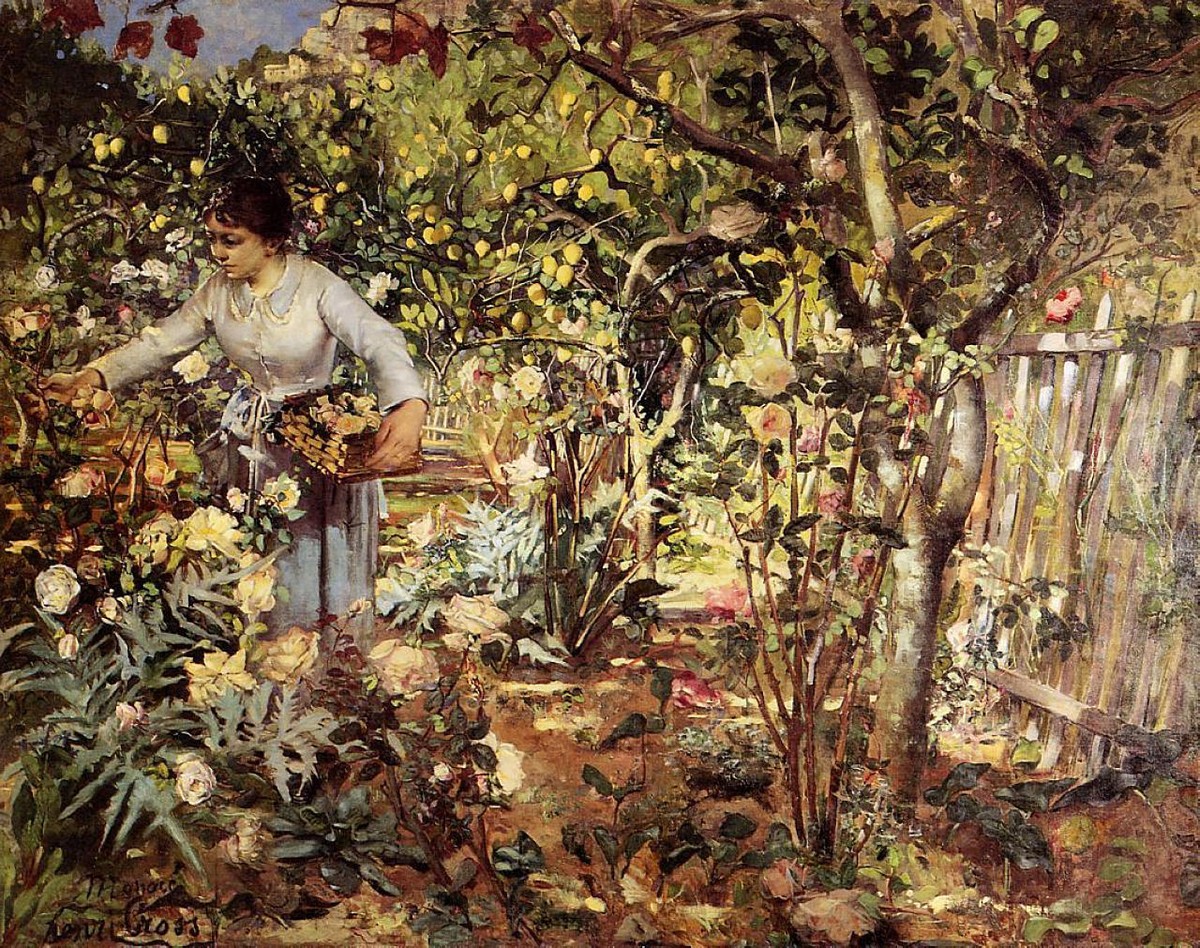 Corner of the Garden in Monaco by Henri-Edmond Cross