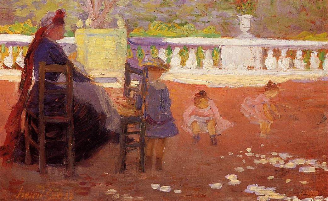In the Luxembourg Gardens by Henri-Edmond Cross