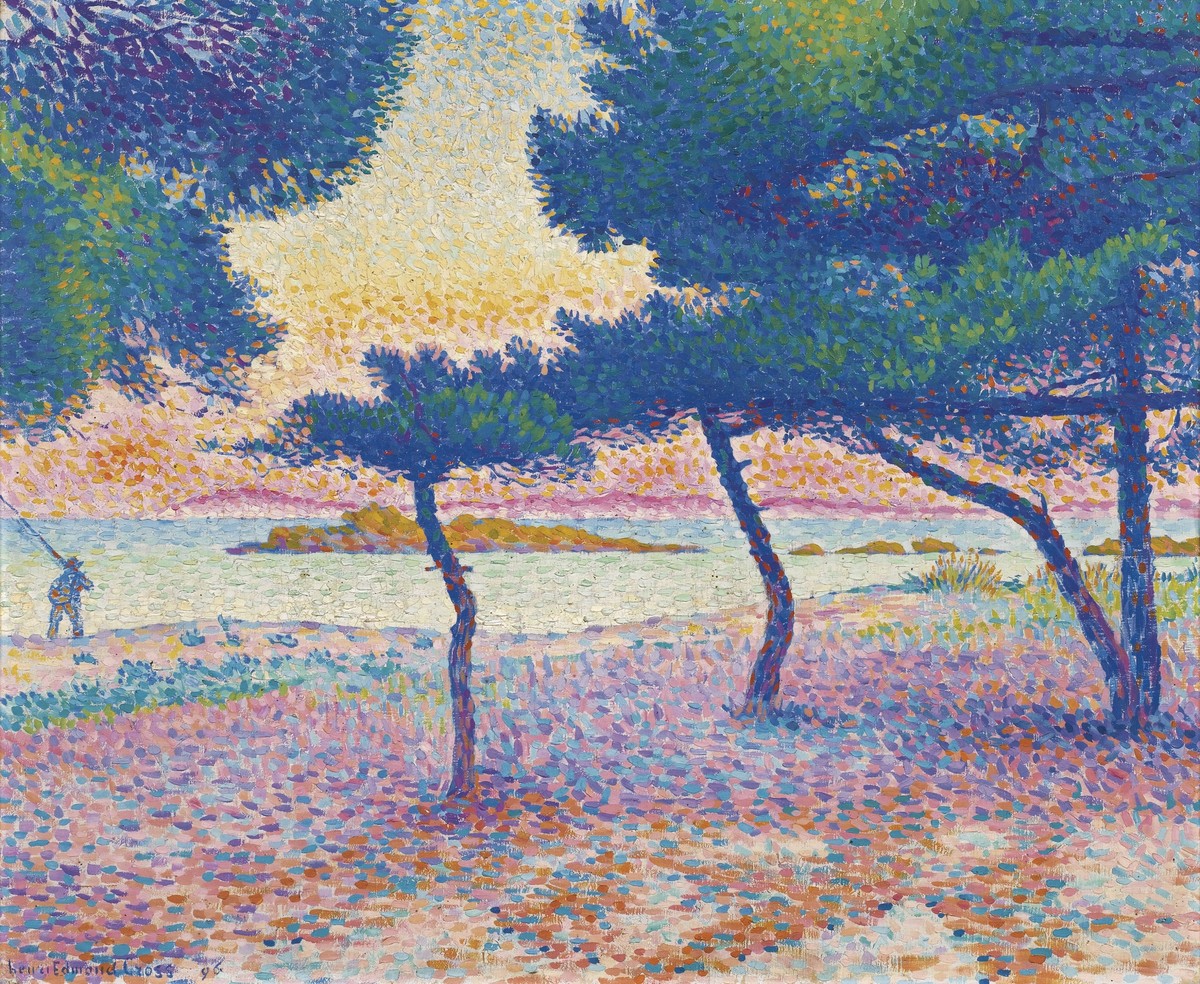 La Plage de Saint-Clair by Henri-Edmond Cross