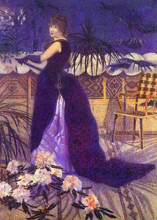 Mme. Hector France, nee Irma Clare and Later by Henri-Edmond Cross