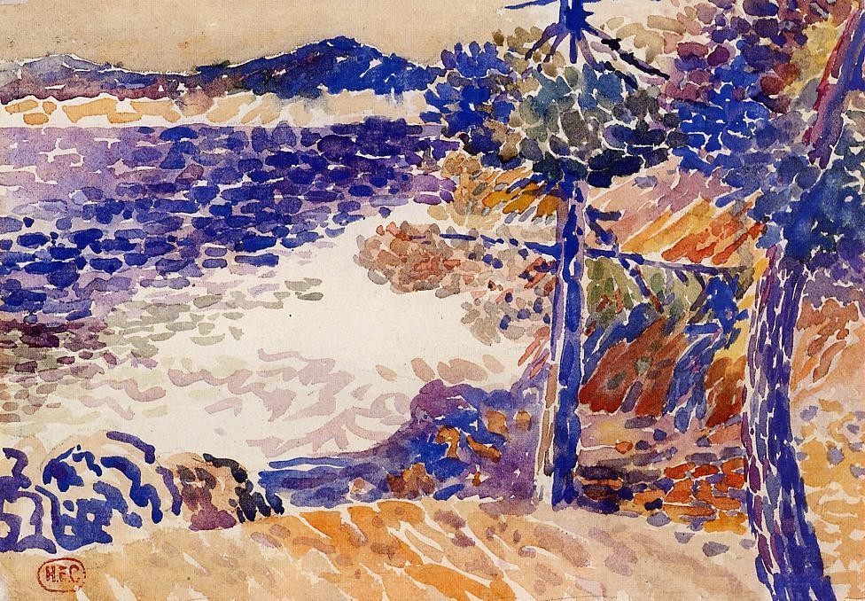 Pines by the Sea by Henri-Edmond Cross
