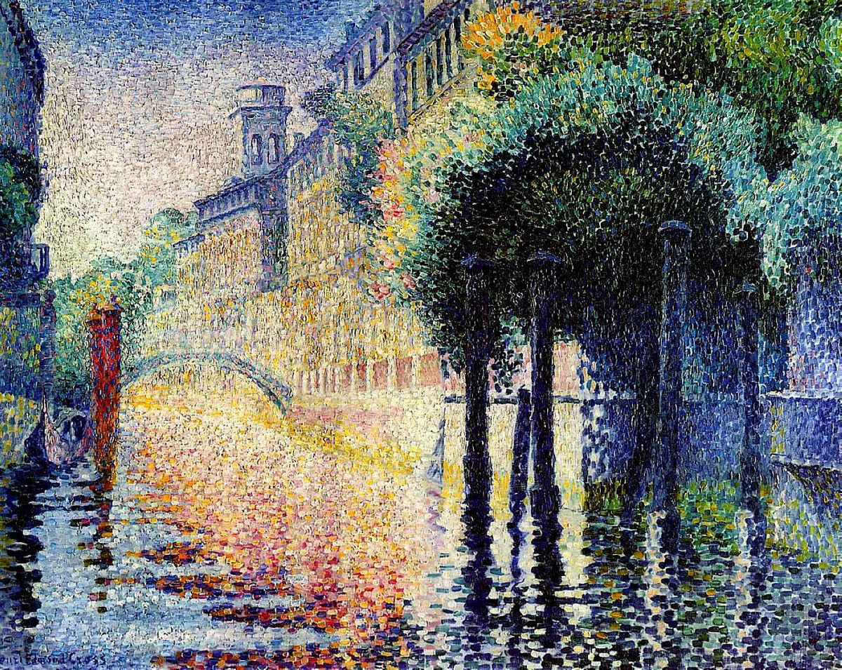 Rio San Trovaso, Venice by Henri-Edmond Cross