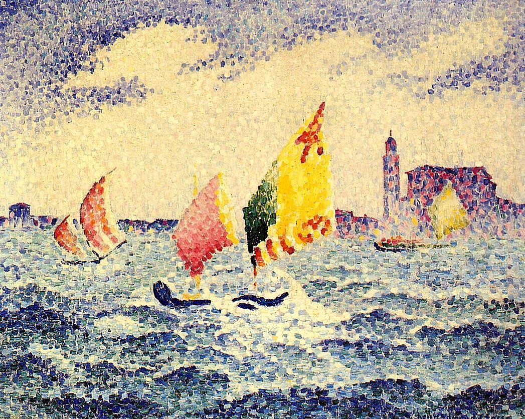 Sailboats near Chicago by Henri-Edmond Cross