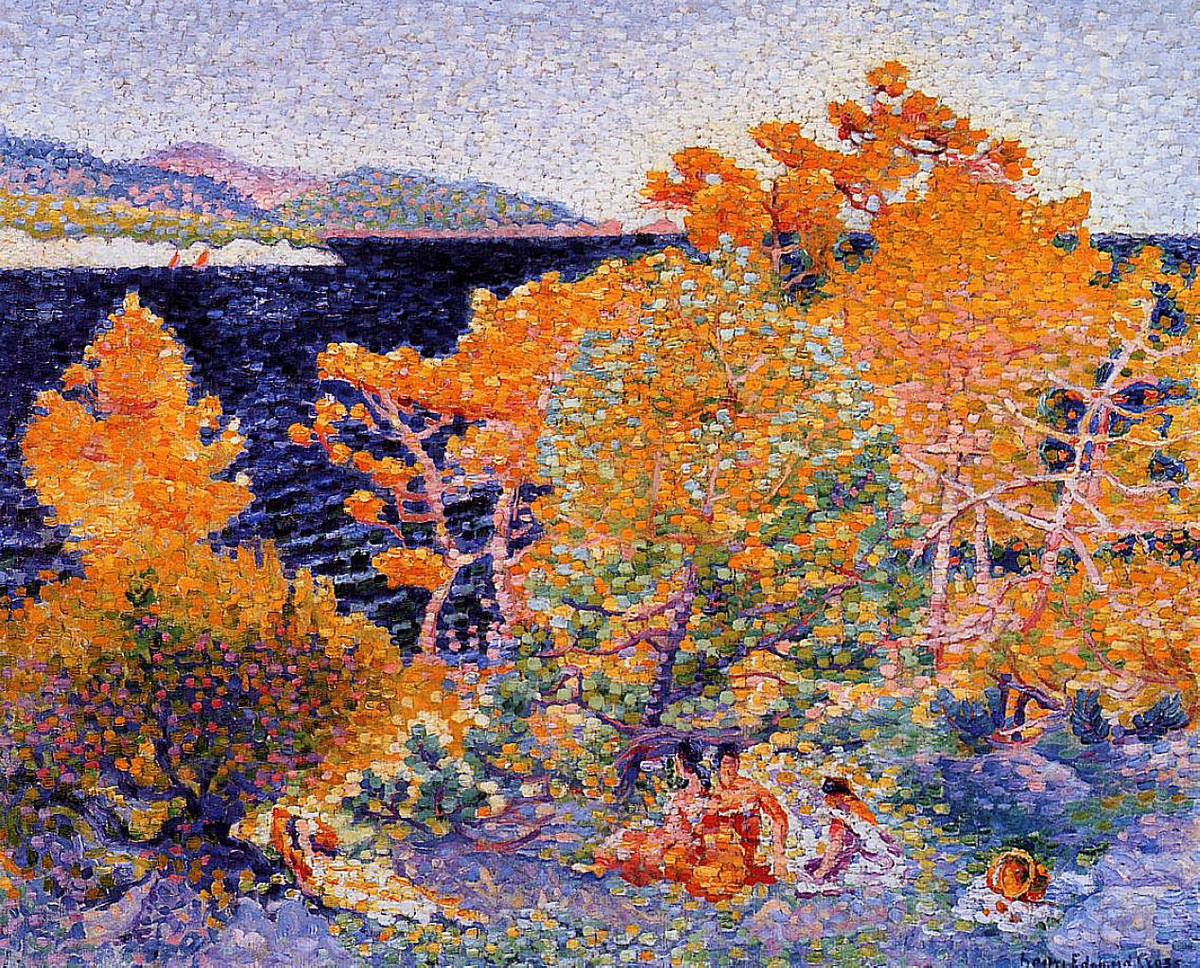 Siesta by the Water by Henri-Edmond Cross