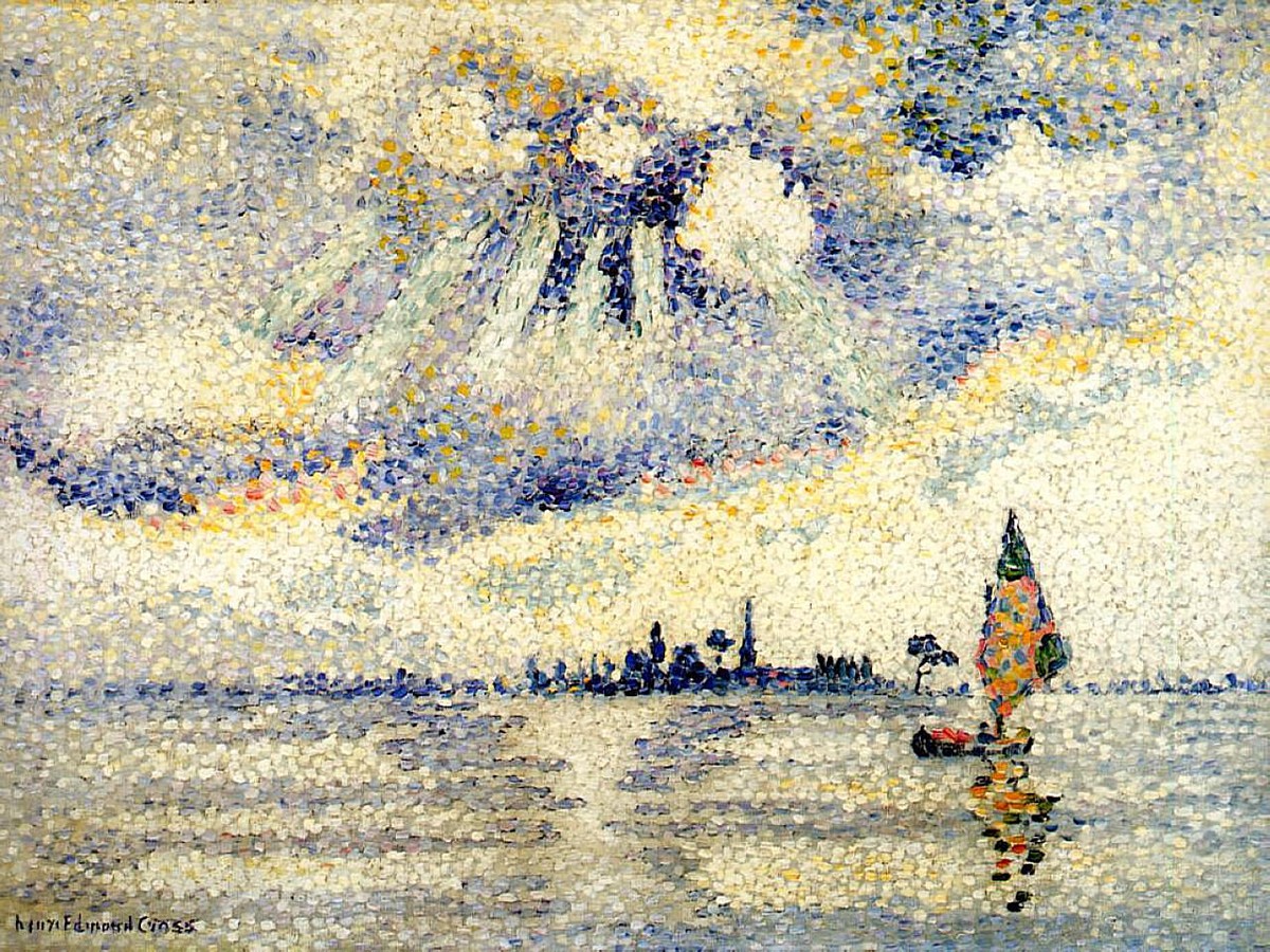 Sunset on the Lagoon, Venice by Henri-Edmond Cross
