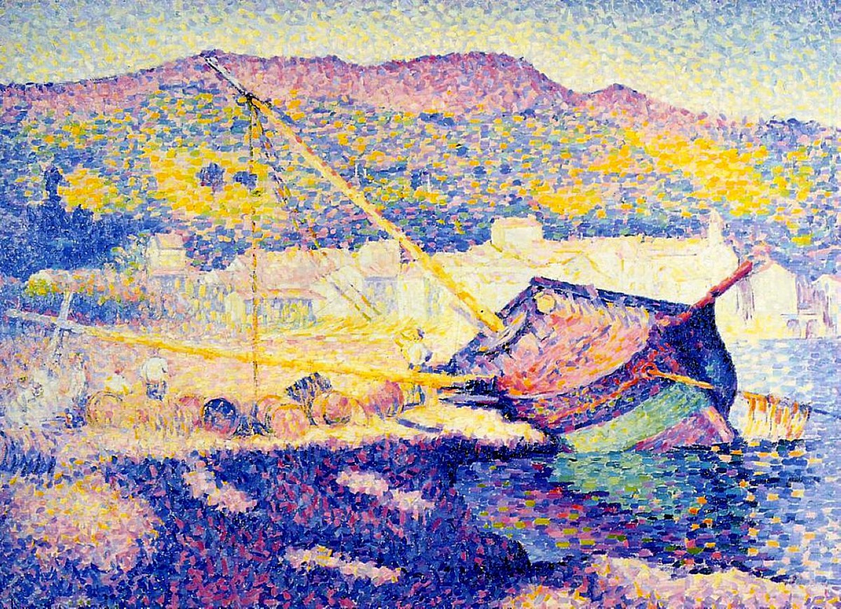 The Blue Boat by Henri-Edmond Cross