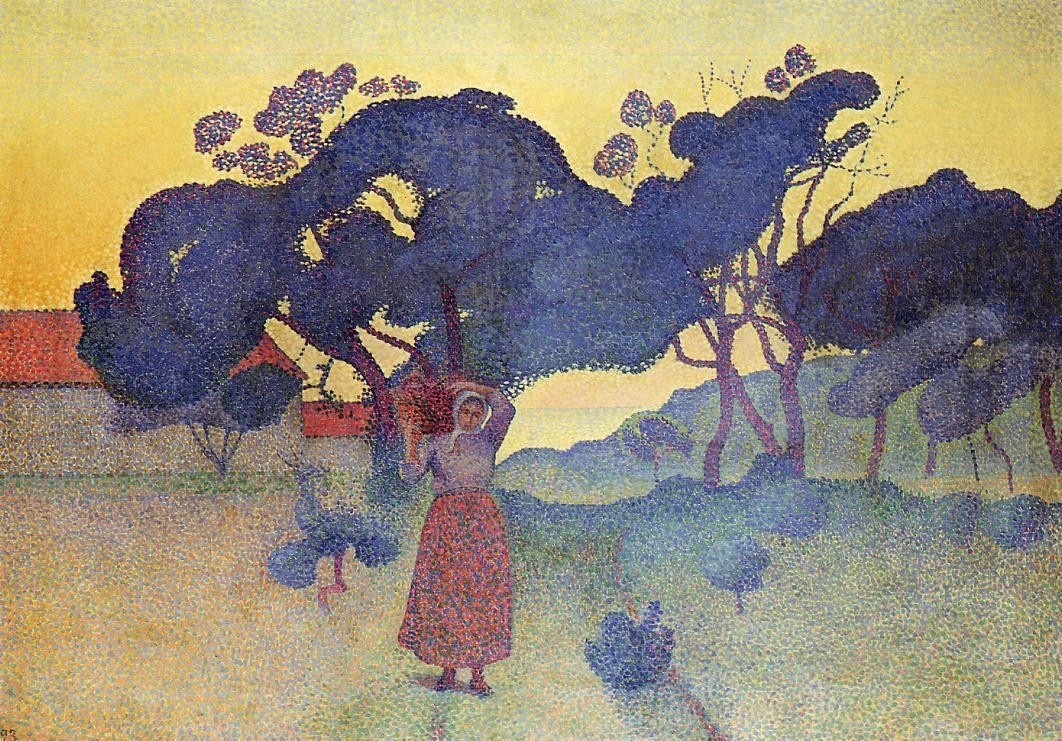 The Farm, Evening by Henri-Edmond Cross