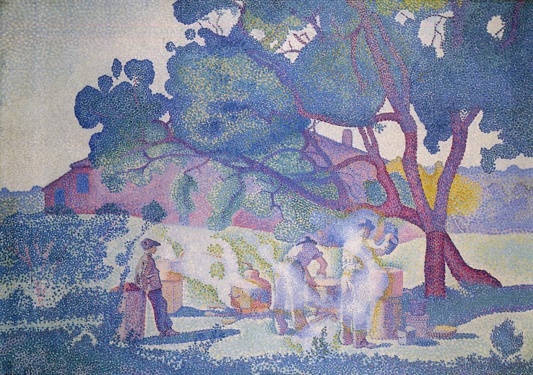 The Farm, Morning by Henri-Edmond Cross