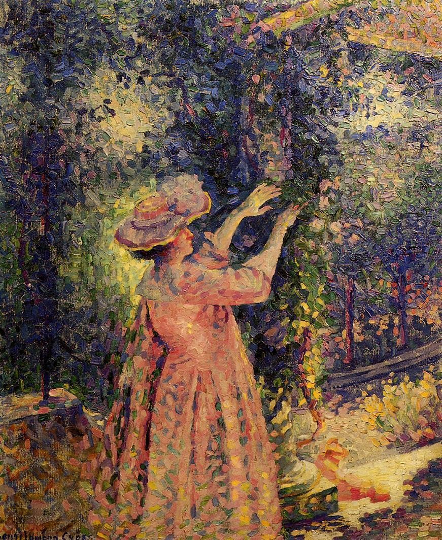 The Flowered Column by Henri-Edmond Cross