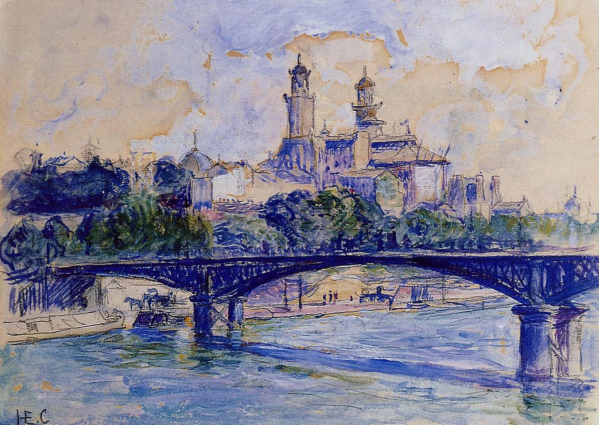 The Seine by the Trocadero by Henri-Edmond Cross