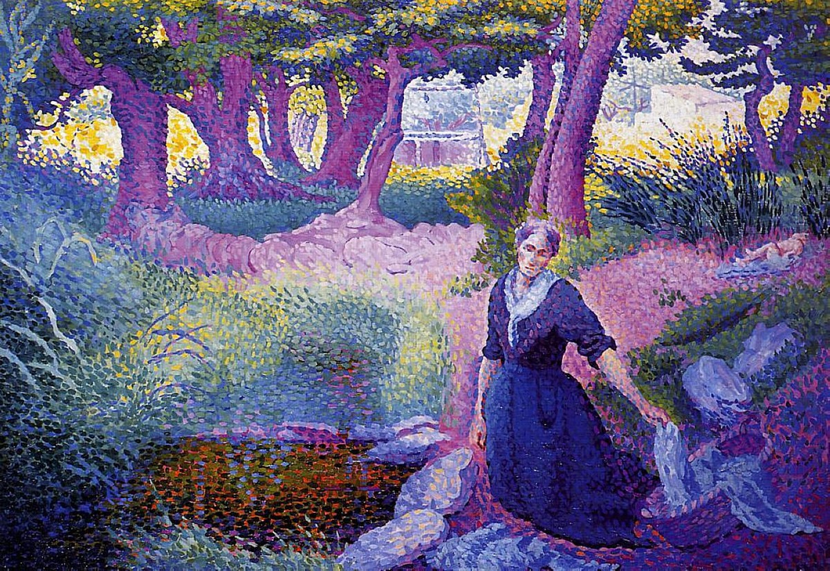 The Washerwoman by Henri-Edmond Cross