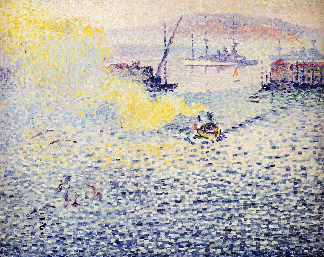 Toulon, Winter Morning by Henri-Edmond Cross
