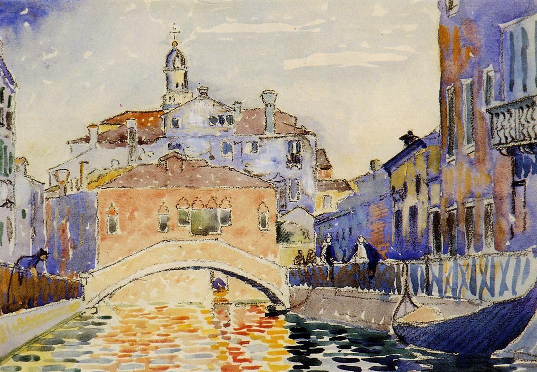 Venetian Canal by Henri-Edmond Cross