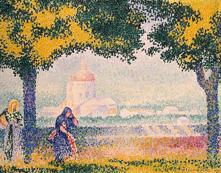 View of the Church of Santa Maria degli Angeli, near Assisi by Henri-Edmond Cross