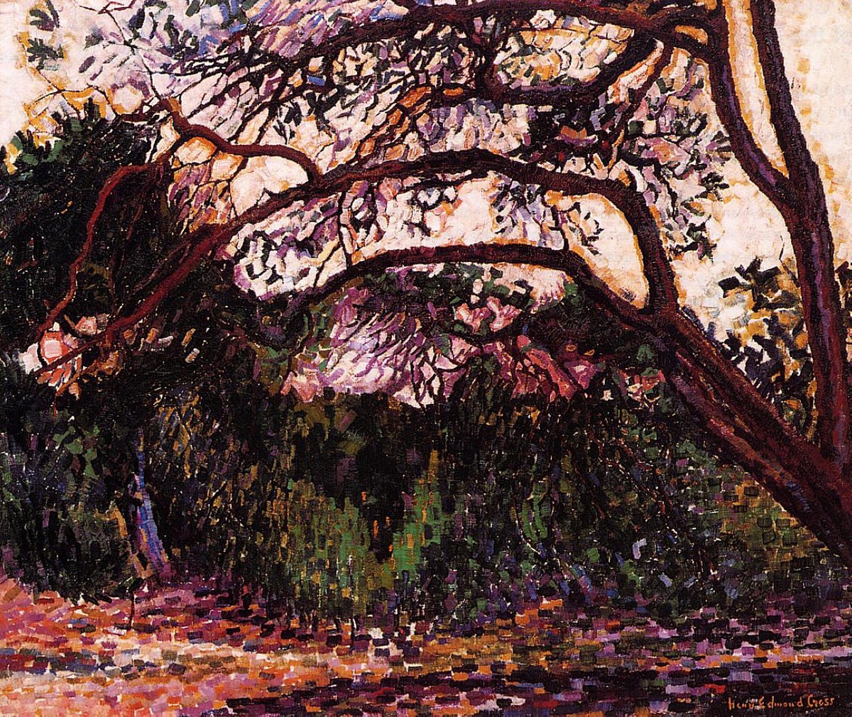 Wooded Landscape by Henri-Edmond Cross