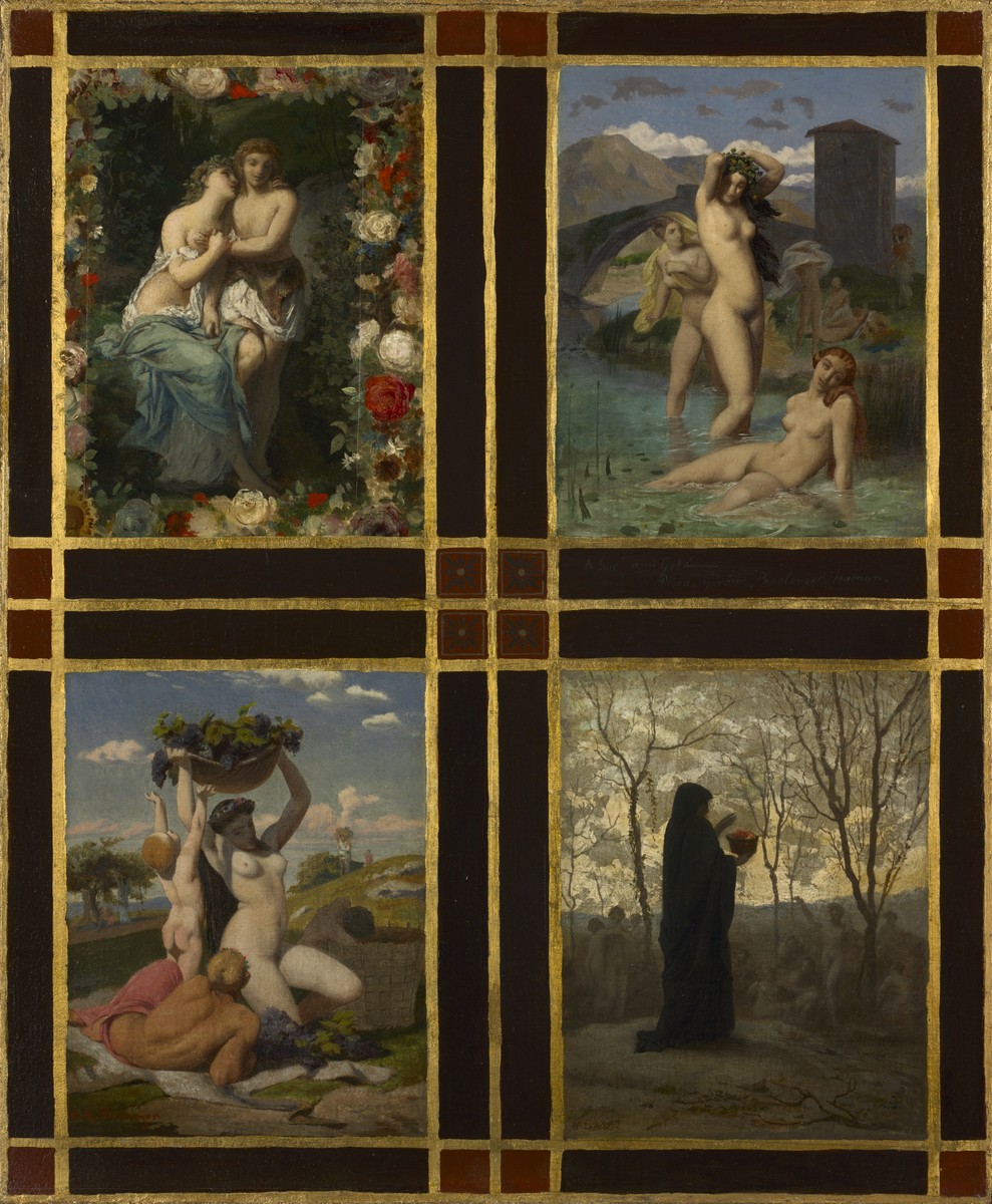 Four Seasons (Picou, Gérôme, Boulanger, Hamon) by Henri-Pierre Picou