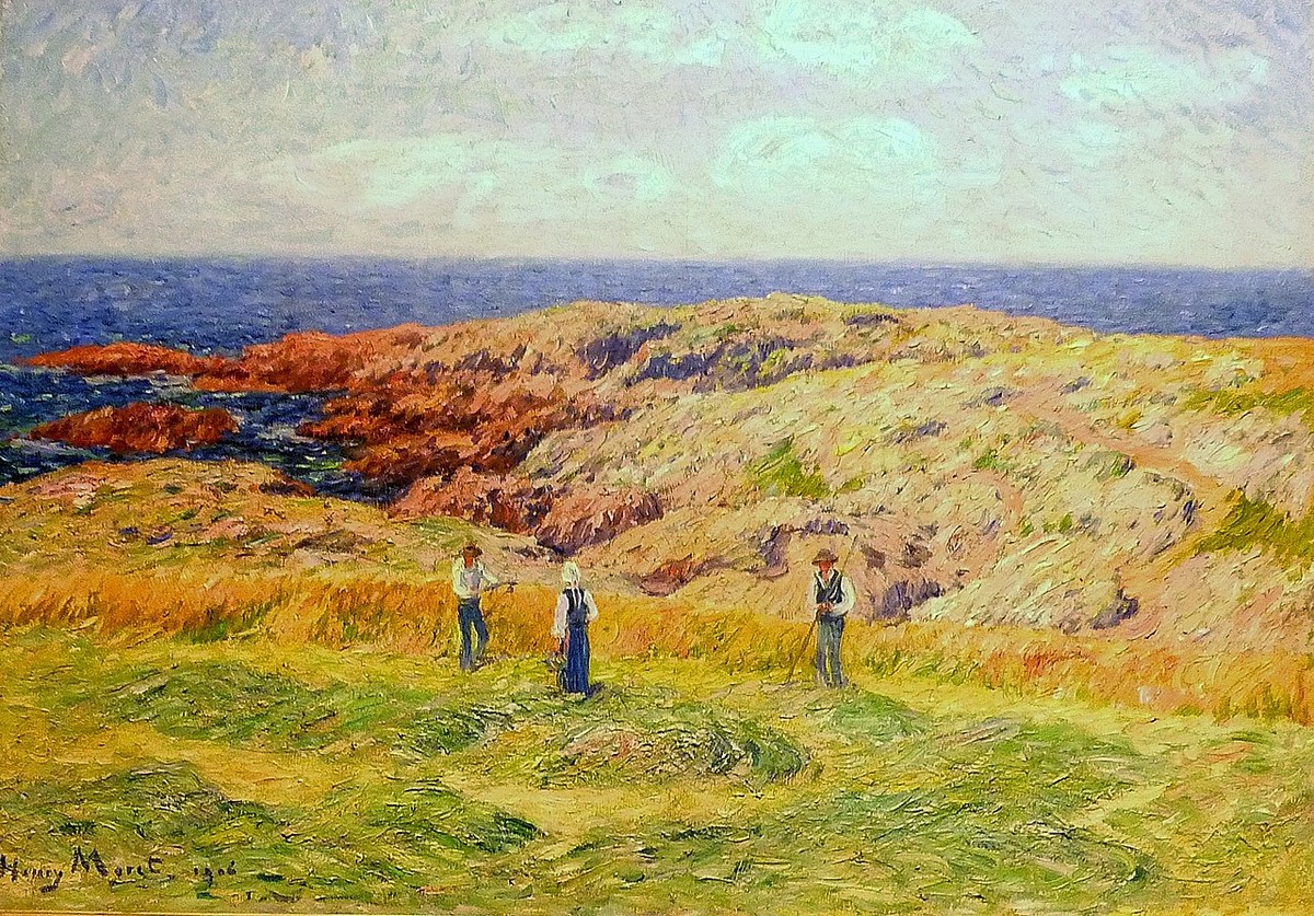 Fenaison en Bretagne by Henry Moret