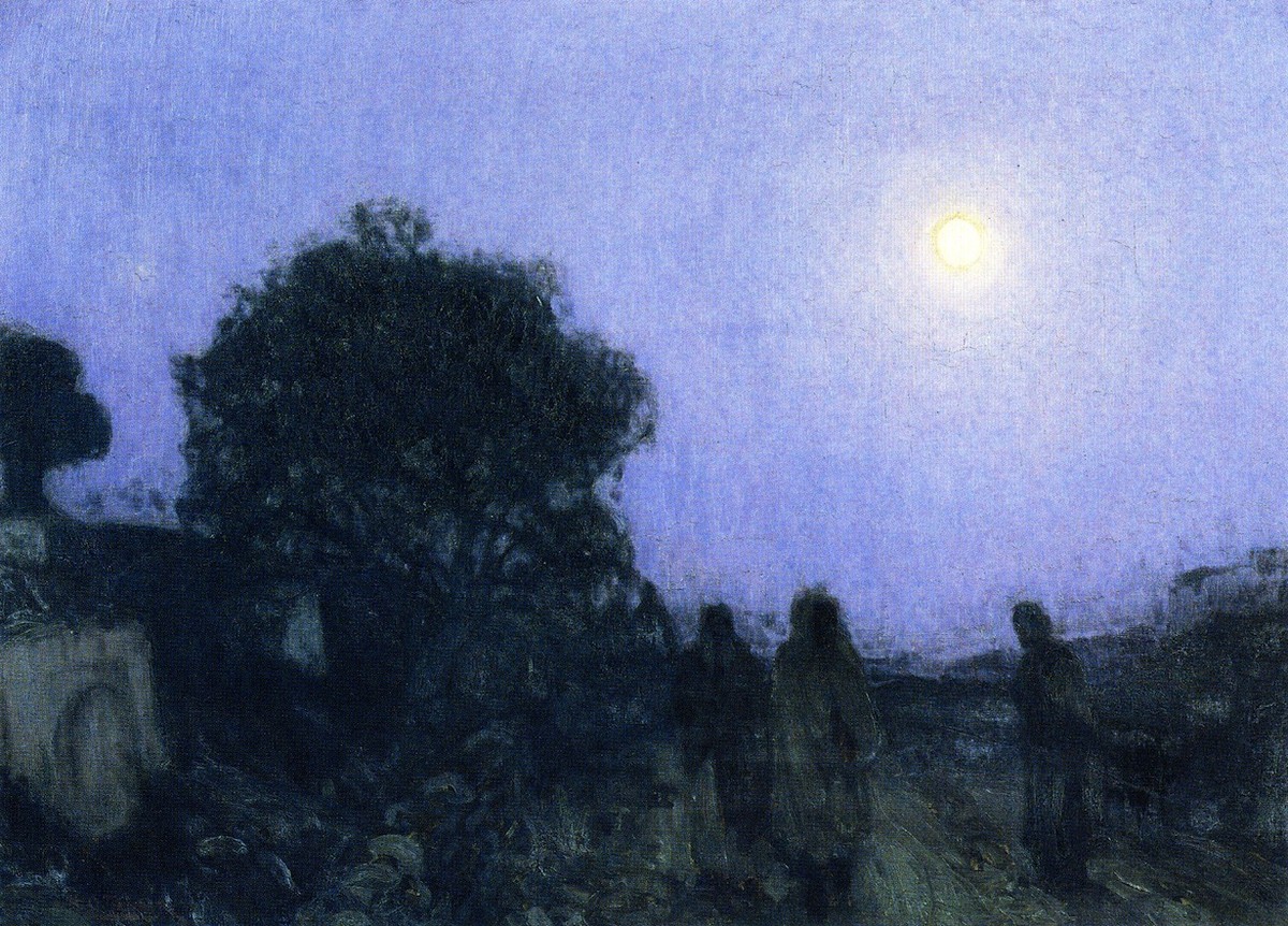 Christ and His Desciples on the Road to Bethany by Henry Ossawa Tanner
