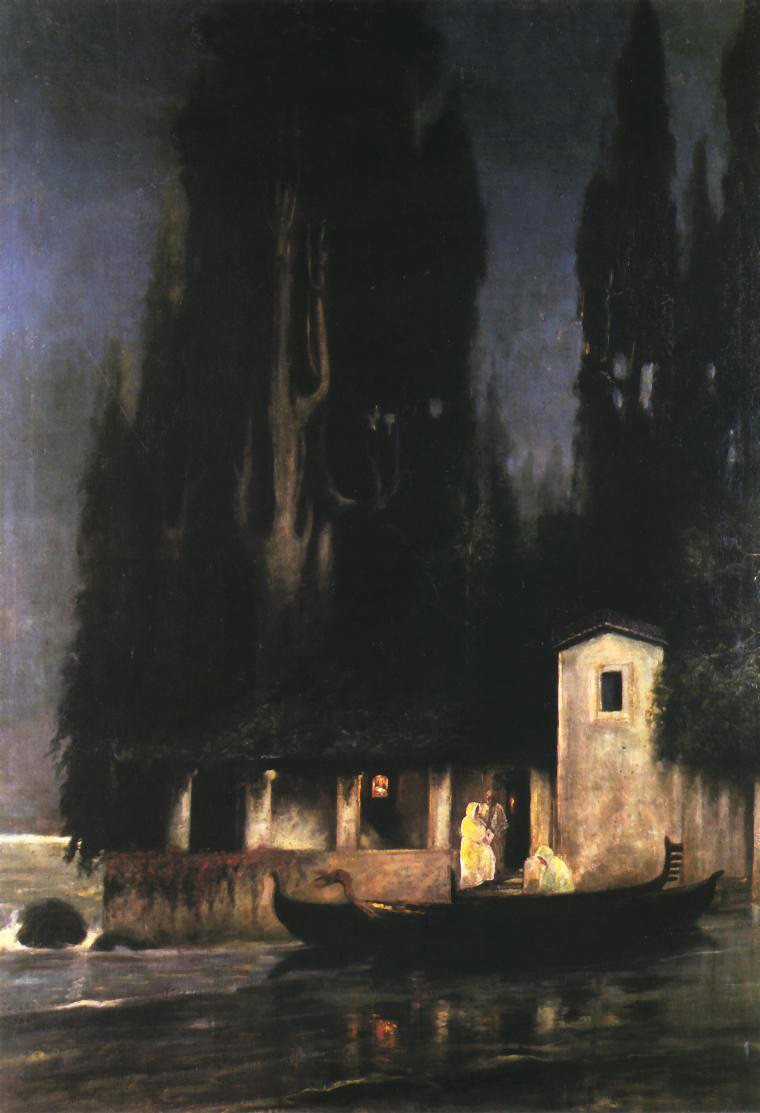 Departure from an Island at Night by Henryk Siemiradzki