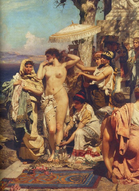 Phryne at the Poseidonia in Eleusis (detail) by Henryk Siemiradzki