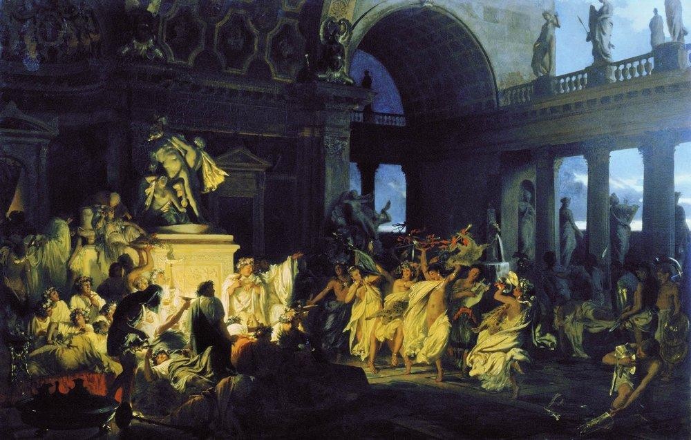 Roman Orgy in the Time of Caesars by Henryk Siemiradzki