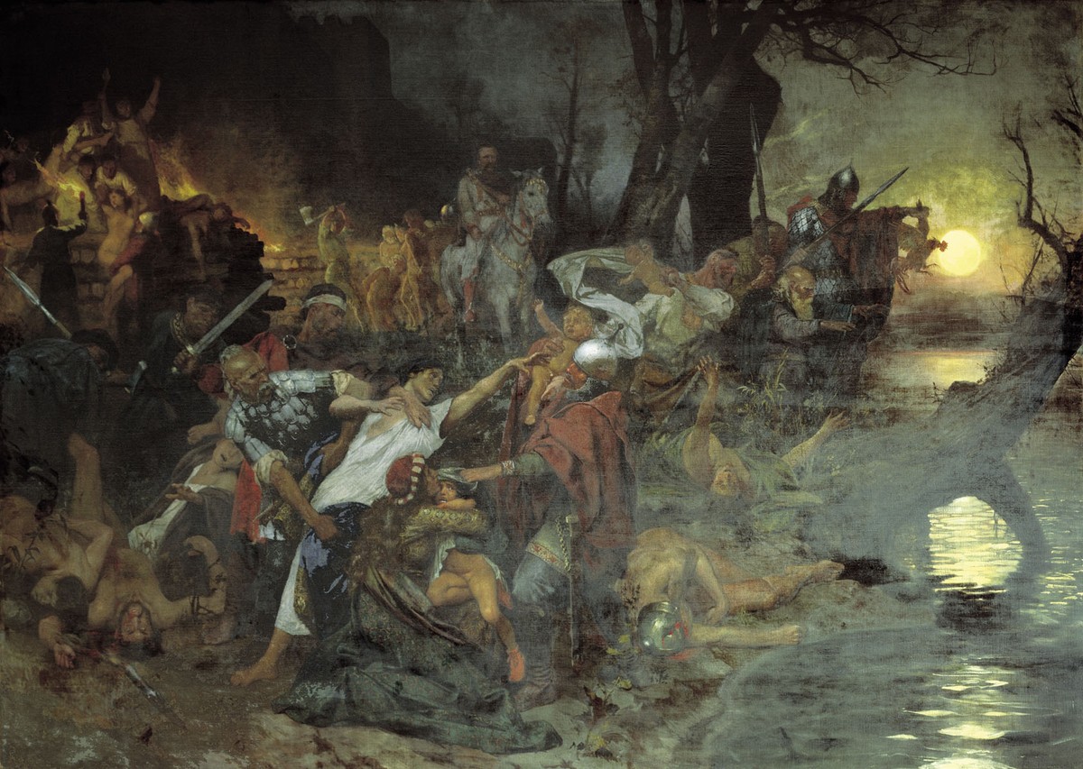 Warriors in the Battle of Silistria by Henryk Siemiradzki