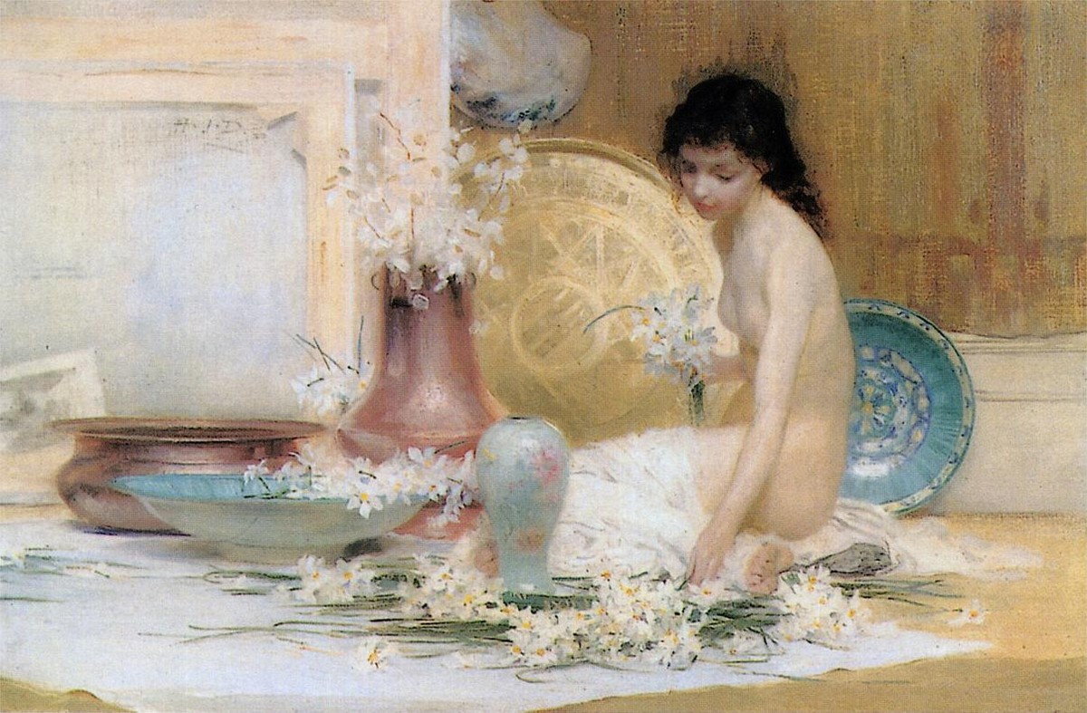 In the Studio by Herbert James Draper