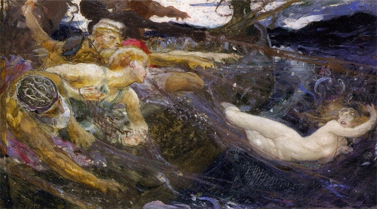 Study for The Sea Maiden by Herbert James Draper
