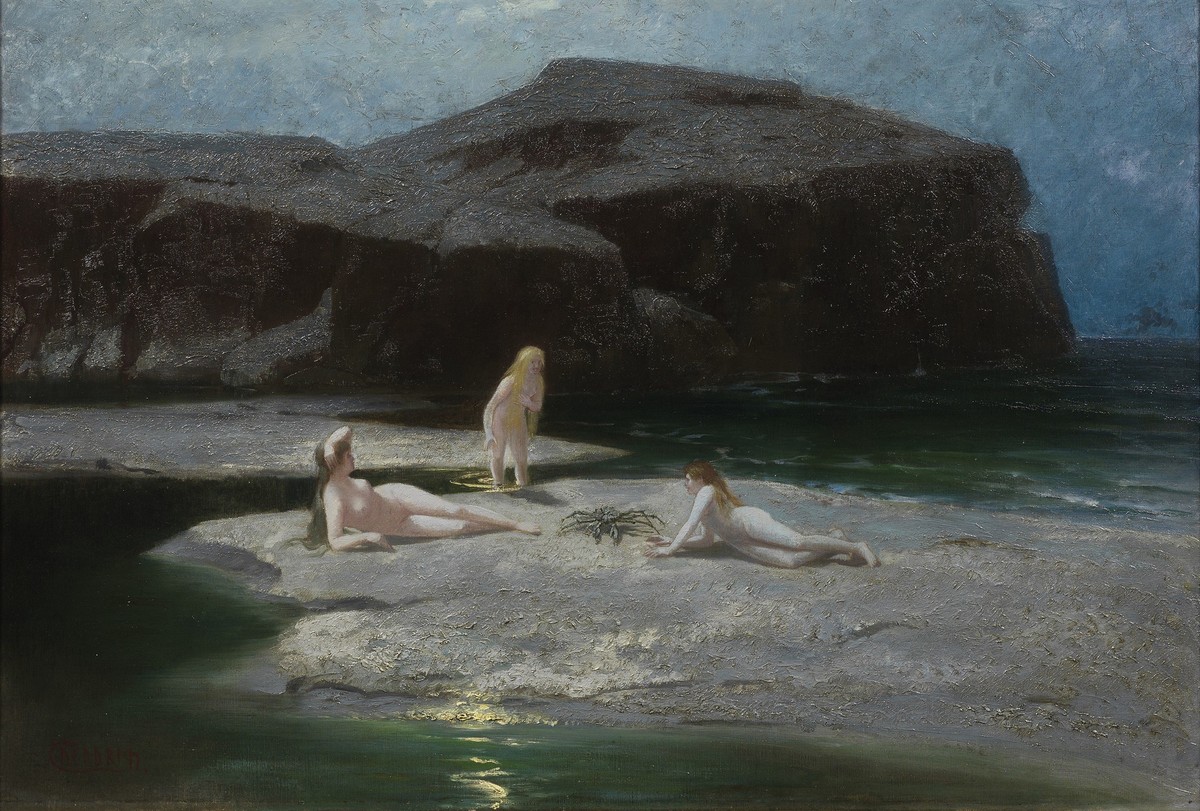 Mondnacht Am Meer by Hermann Hendrich