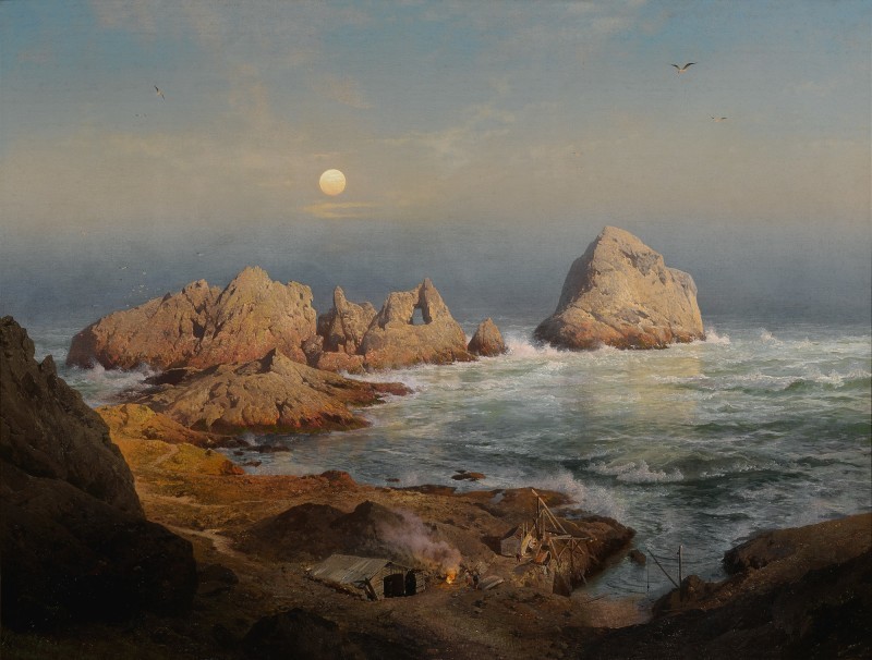 Fisherman's Bay, South Farallon Island by Hermann Ottomar Herzog