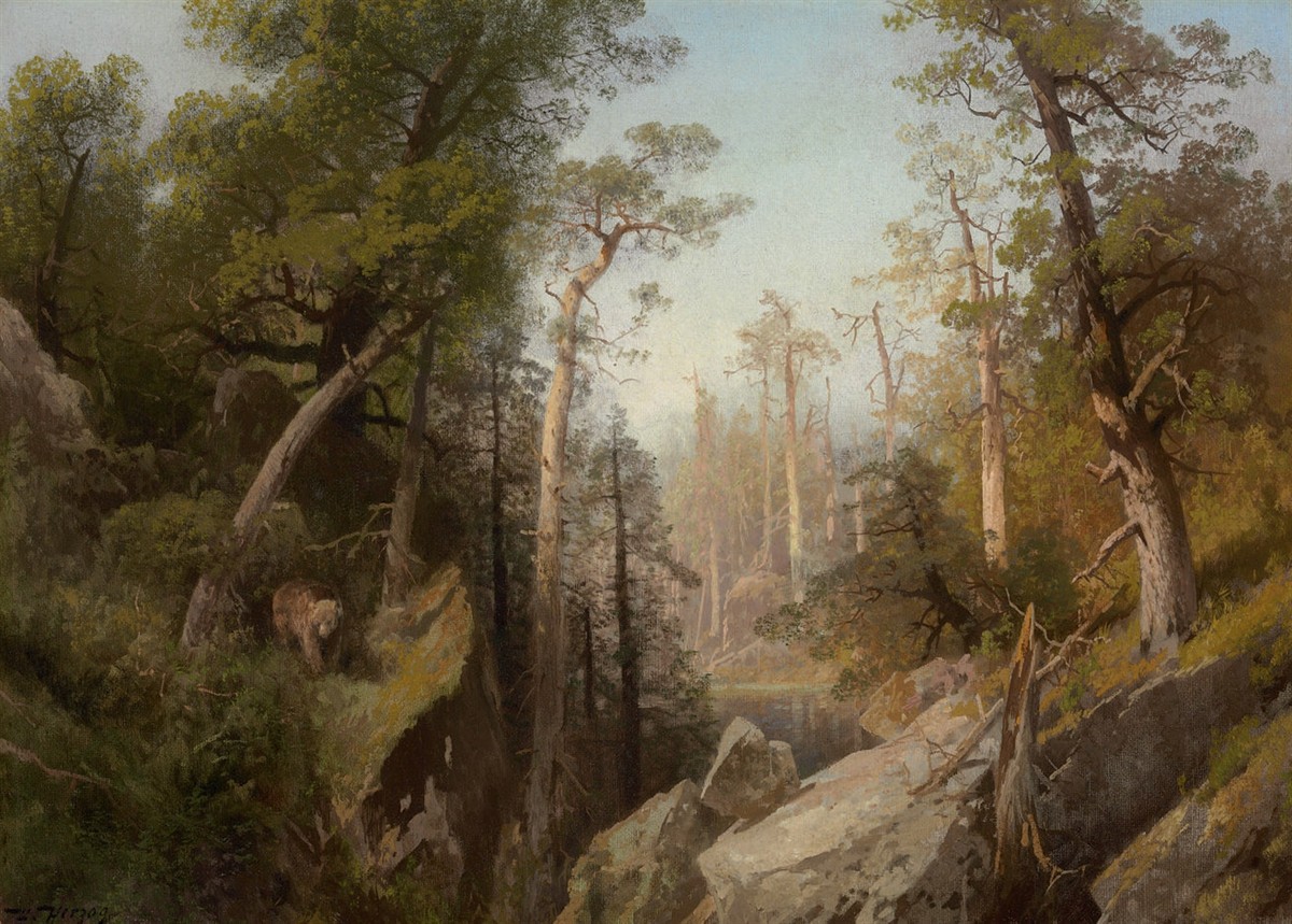 Fjellinnsjøen Nærheten Telemarken, Norge by Hermann Ottomar Herzog