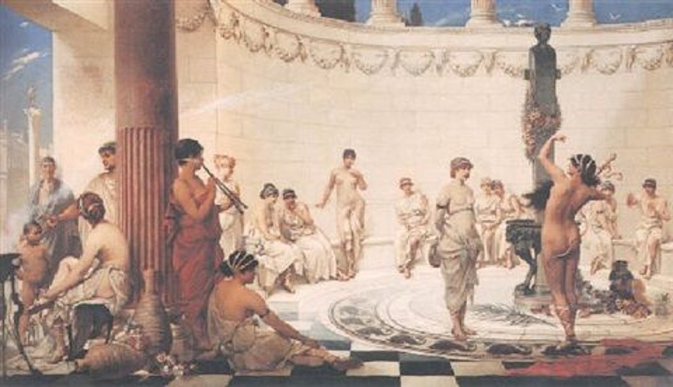 Eine Thuzhunde in Dionysus-Temple by Hermann Schneider