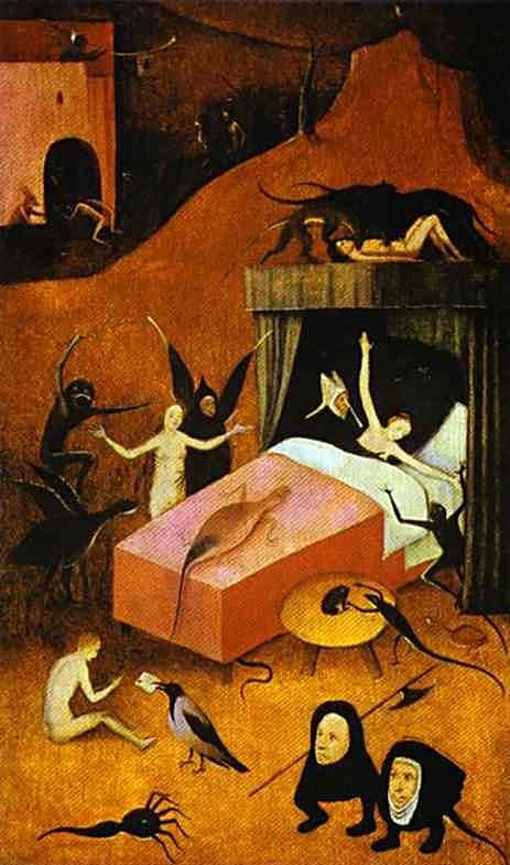 Death of whore by Hieronymus Bosch
