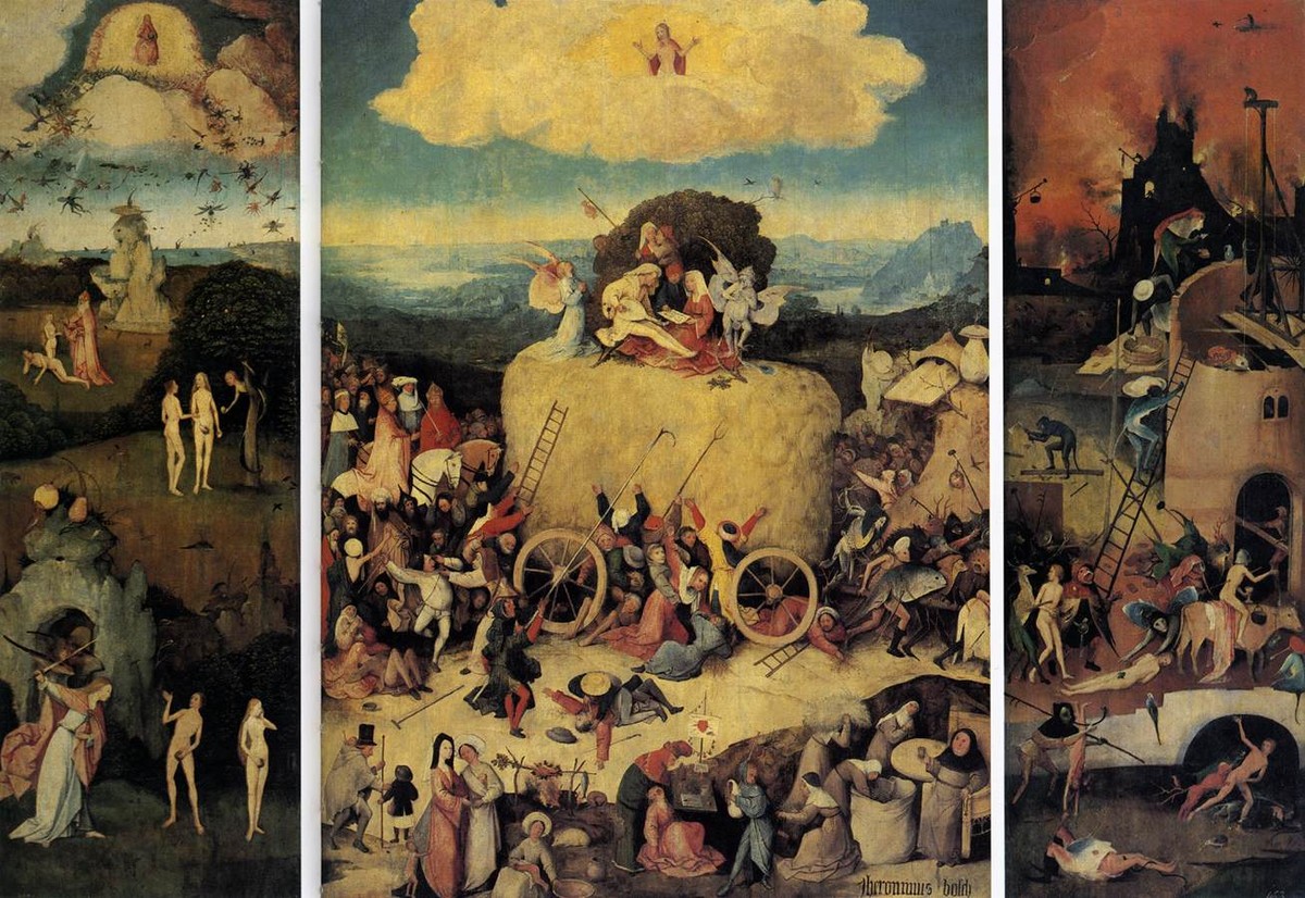 Haywain by Hieronymus Bosch