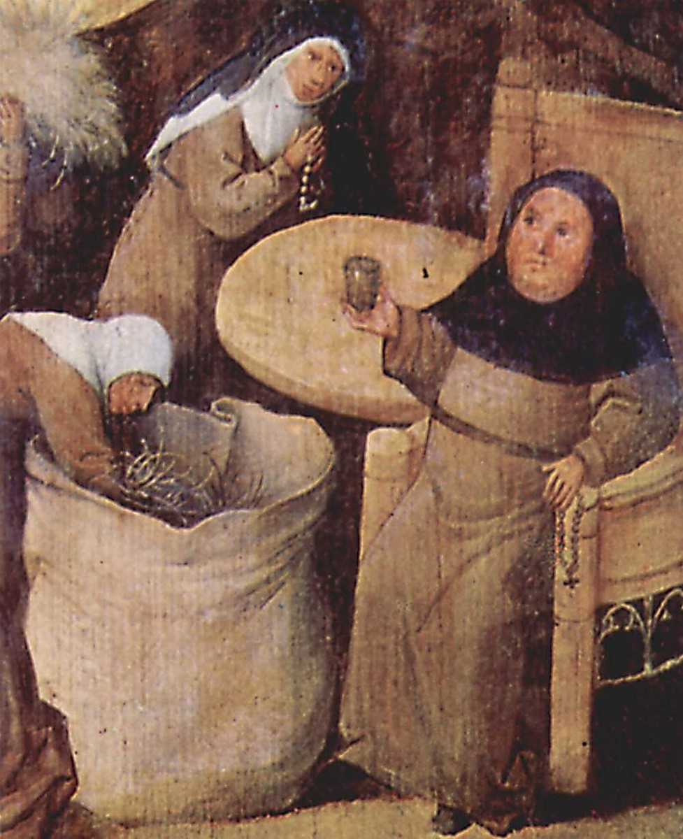 Haywain (detail) by Hieronymus Bosch