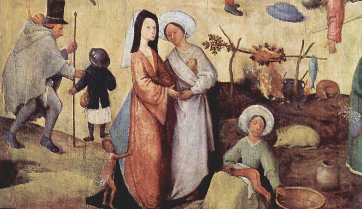 Haywain (detail) by Hieronymus Bosch