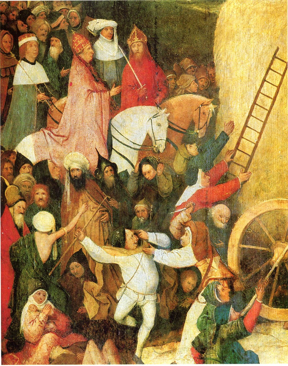 Haywain (detail) by Hieronymus Bosch