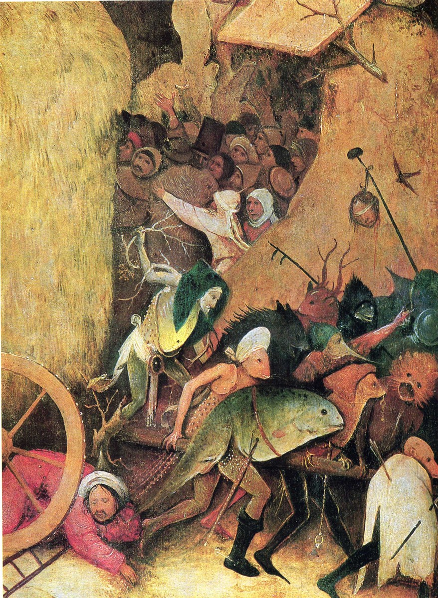Haywain (detail) by Hieronymus Bosch