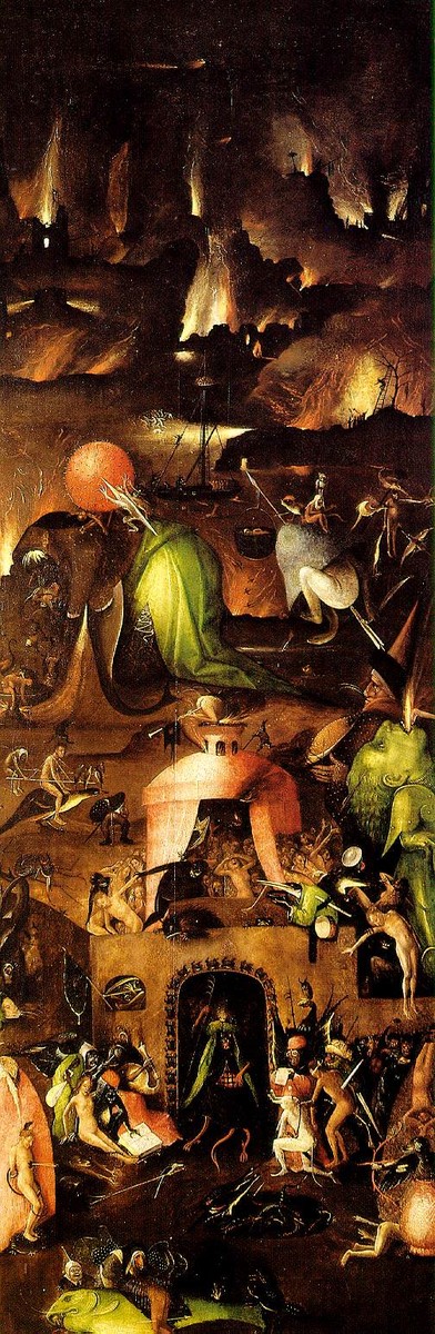 Last Judgment, right wing by Hieronymus Bosch