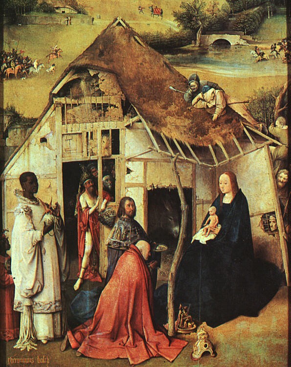 The Adoration of the Magi (detail) by Hieronymus Bosch