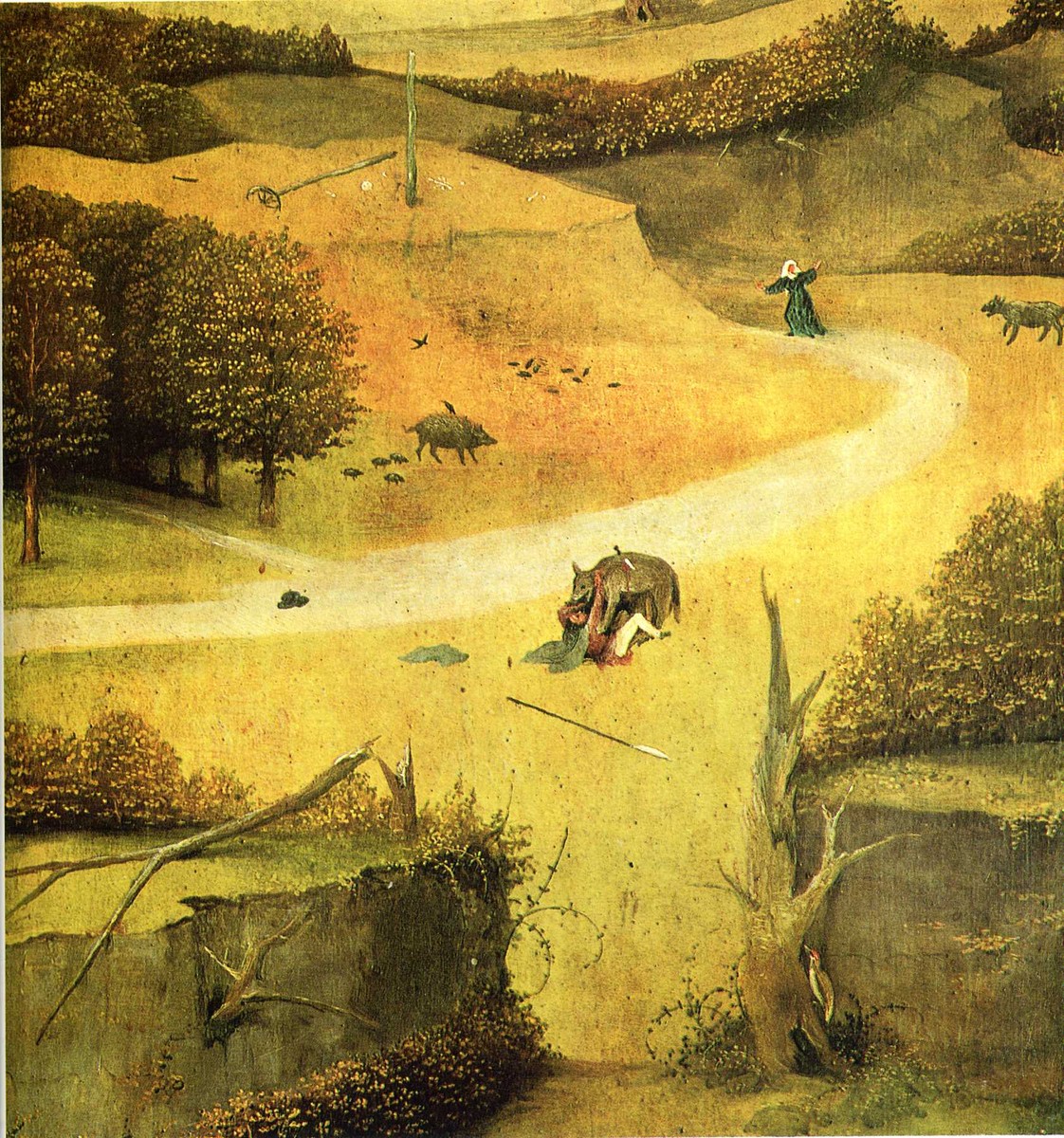 The adoration of the Magi (detail) by Hieronymus Bosch