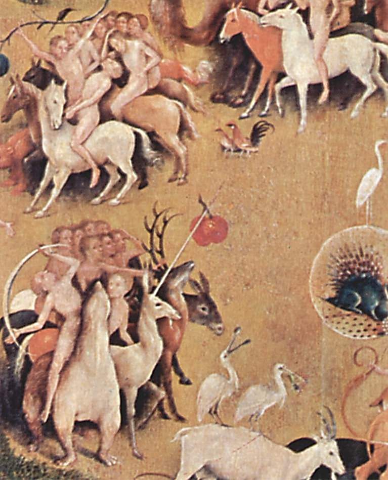 The Garden of Earthly Delights (detail) by Hieronymus Bosch