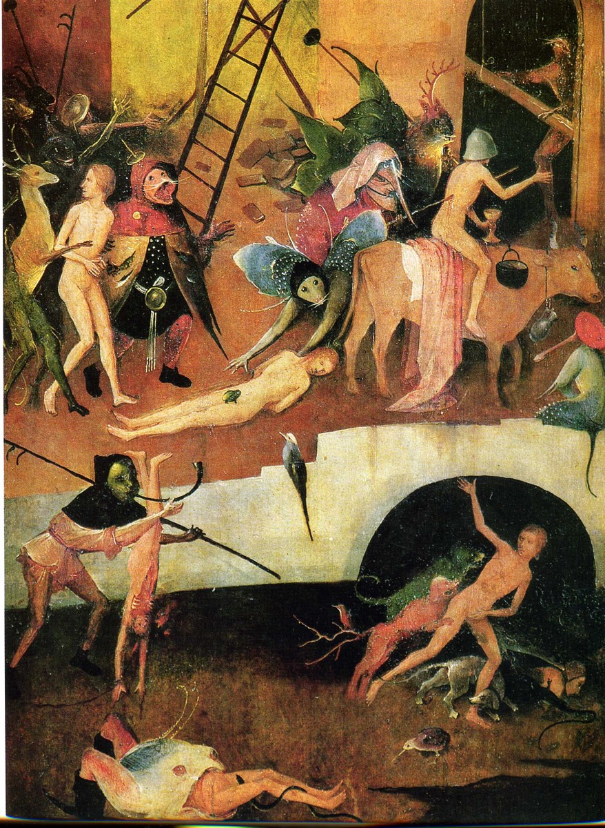 The Haywain Triptych (detail) by Hieronymus Bosch